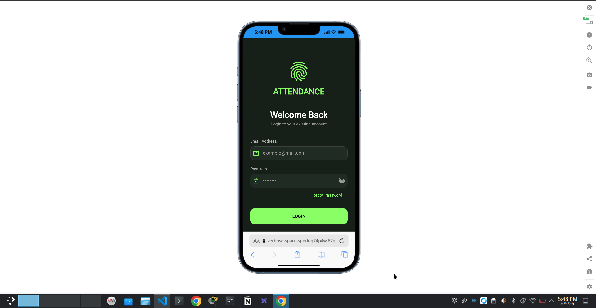 Flutter Attendance App